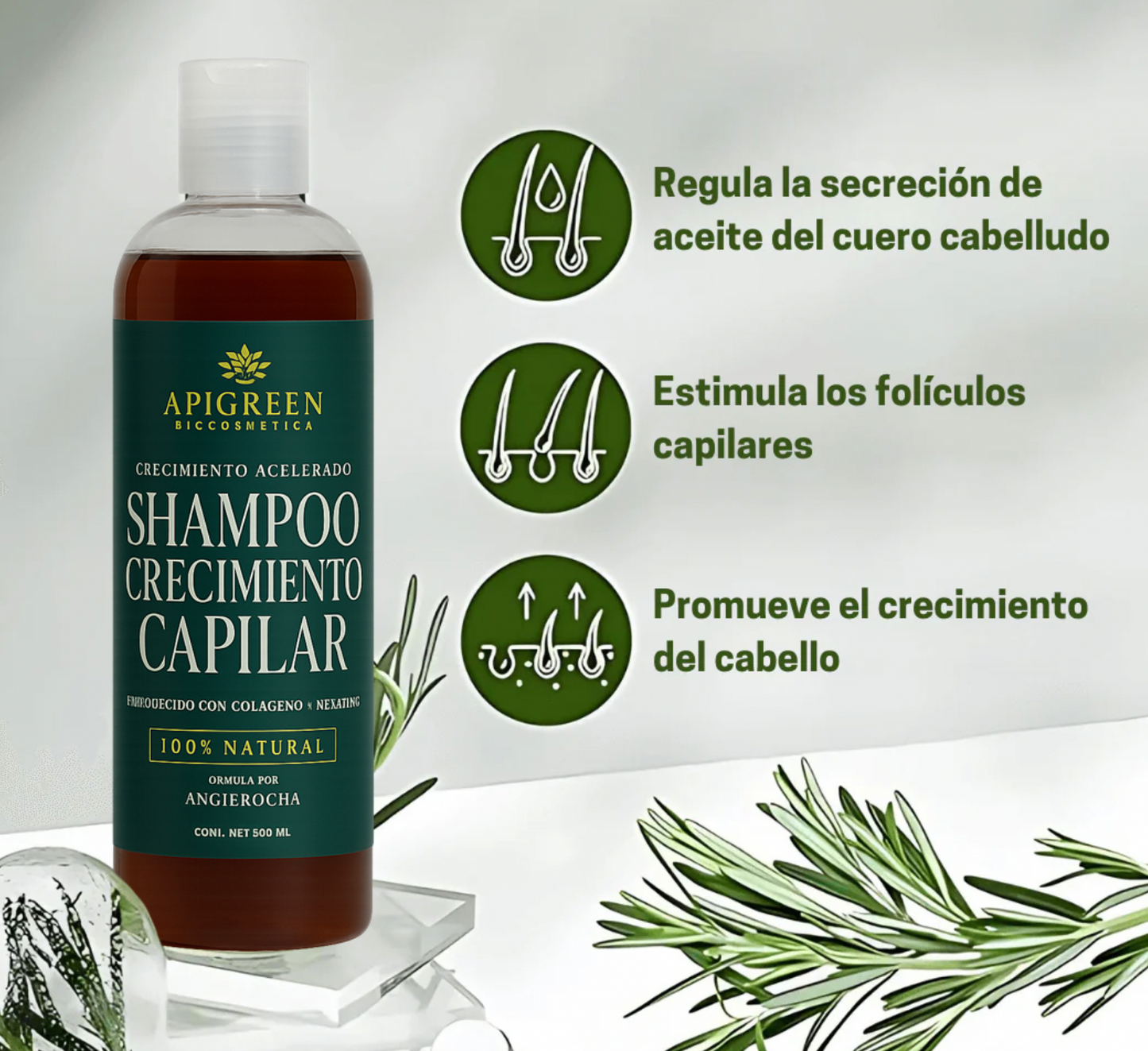 Roméa Growth🌿- Shampo de Romero y Biotina para un crecimiento desde la raíz✨