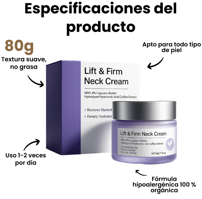 ✨Crema reafirmante de Cuello y Arrugas ✨ - Lift & Firm Neck Cream