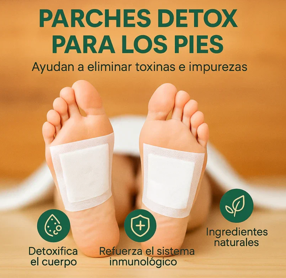 Kinoki™ Parches Desintoxicantes de Bambú y Hierbas Orientales|+Envío Gratis