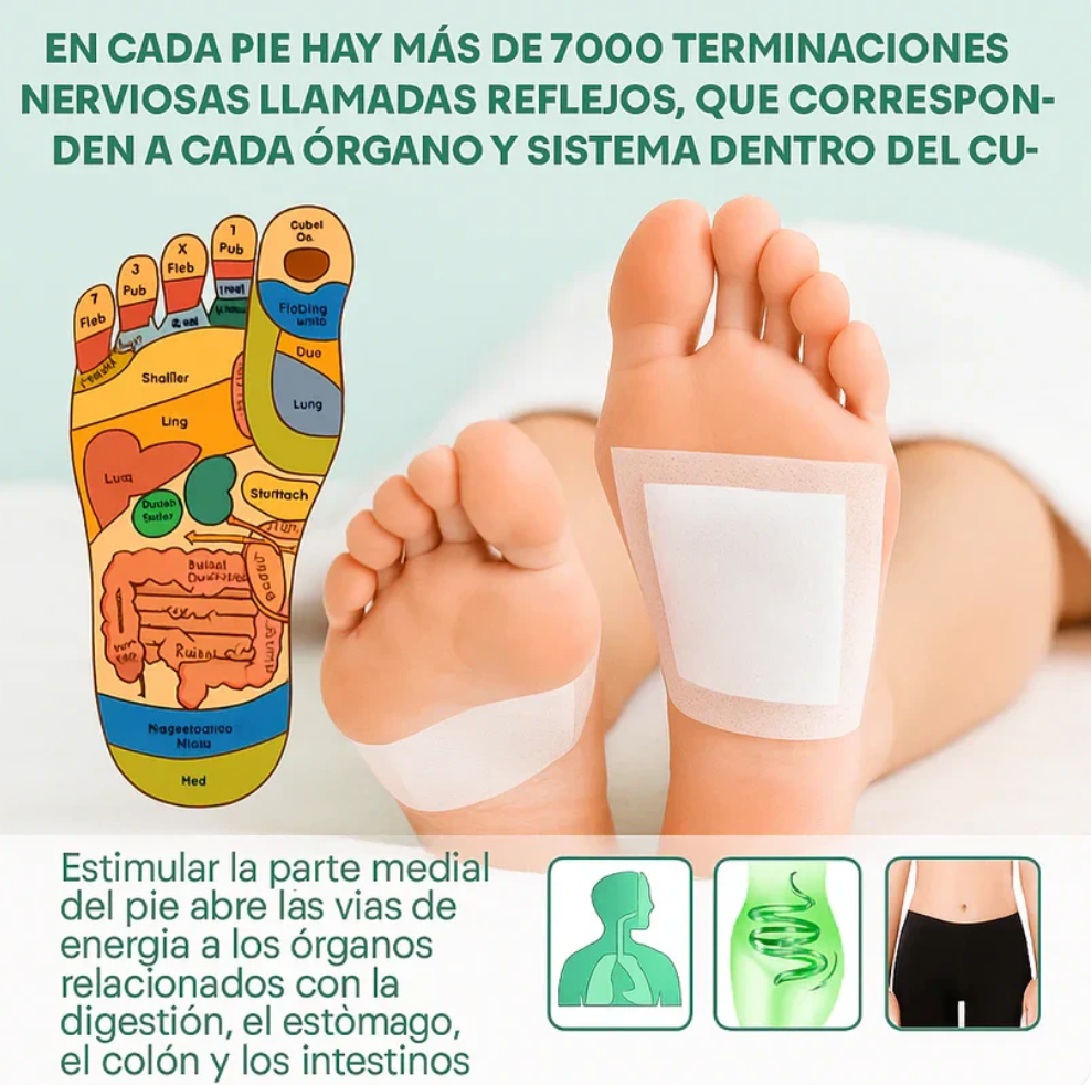 Kinoki™ Parches Desintoxicantes de Bambú y Hierbas Orientales|+Envío Gratis