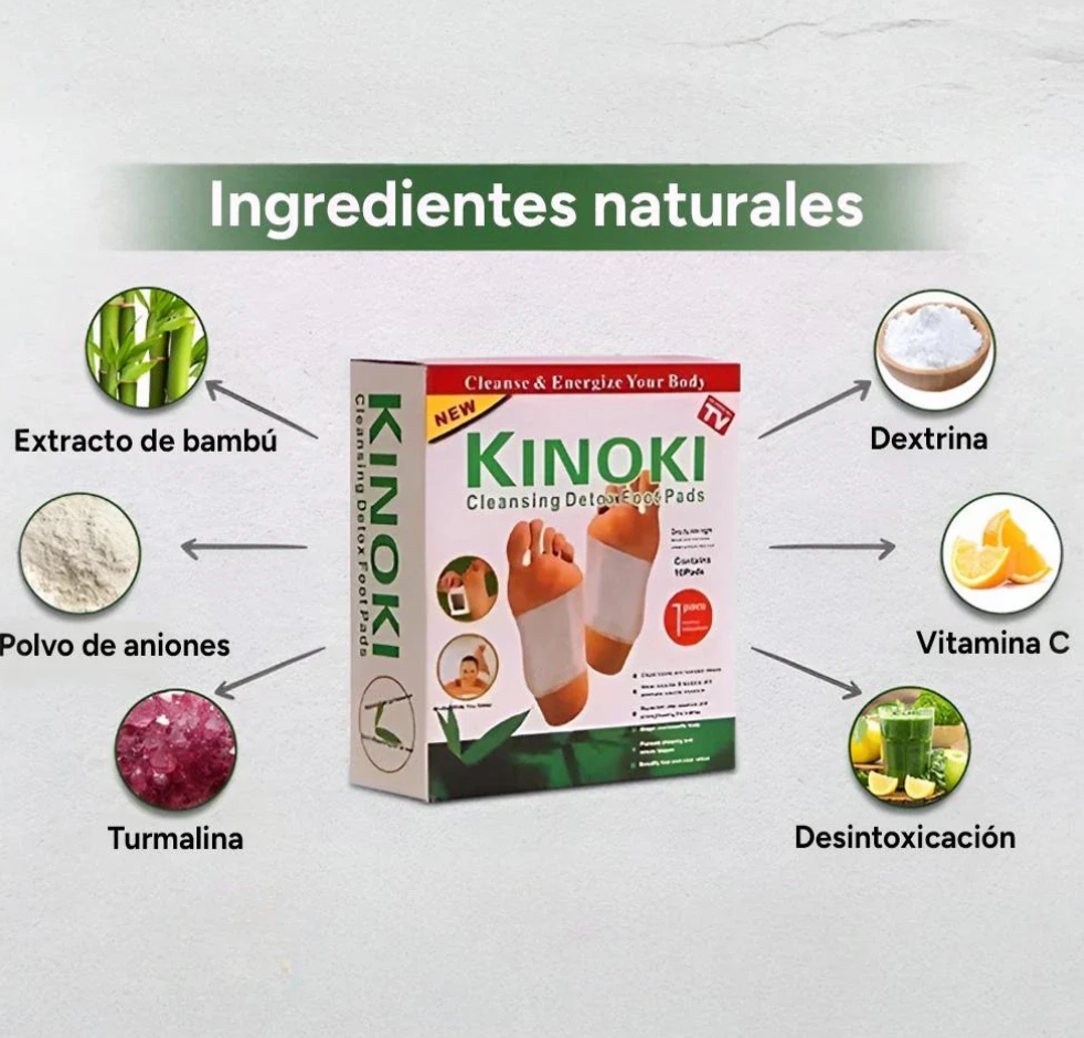 Kinoki™ Parches Desintoxicantes de Bambú y Hierbas Orientales|+Envío Gratis