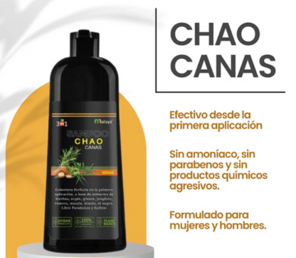 SHAMPÚ CUBRE CANAS 3 en 1 + TRATAMIENTO ANTI CAIDA